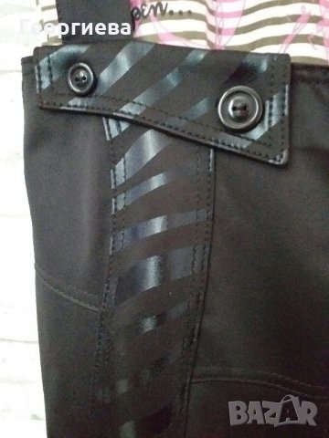 Вталена права черна пола , снимка 1