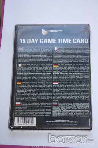  Оригинална Игра за компютър 15 DAY GAME TIME CARD, снимка 2 - Xbox конзоли - 9626588