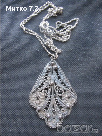 Сребърен медальон - 2, снимка 2 - Колиета, медальони, синджири - 17340596