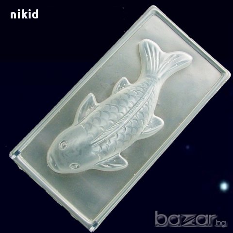 малка  риба шаран пластмасова готварска форма поликарбонат желе за вашата маса идея украса молд