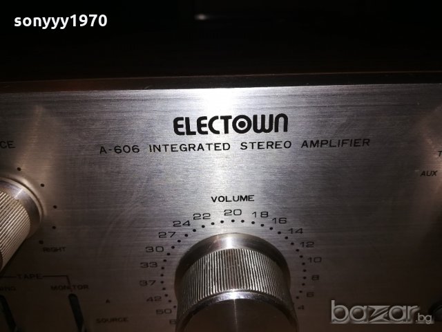 &electown a-606 amplifier-made in korea-внос швеицария, снимка 18 - Ресийвъри, усилватели, смесителни пултове - 20196477