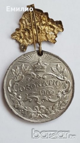 UK 1902 Coronation Medal Edward 7, снимка 6 - Нумизматика и бонистика - 21092564