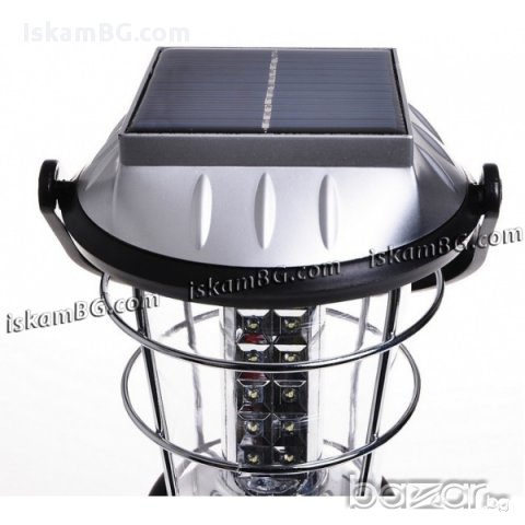 Къмпинг Соларна лампа с динамо - код 2860, снимка 3 - Други спортове - 13750419