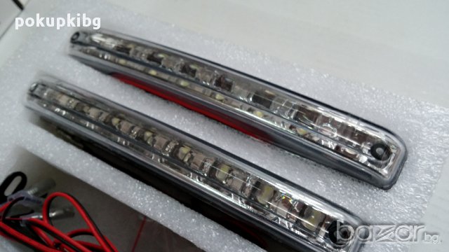 E4 Сертификат 2 x 8 Led лед Drl Дневни Светлини, Размери: 16см x 2см/led Drl Daytime, снимка 11 - Аксесоари и консумативи - 8699729