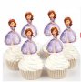 Принцеса София Sofia 25 бр картон топери за кексчета мъфини торта рожден ден украса, снимка 1 - Декорация - 23157801