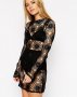 ASOS-нова черна рокля-crochet dress-S и M размер, снимка 1 - Рокли - 18706140