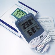 Електронен дигитален термометър за вътрешна и външна температура със сонда за инкубатор и влагомер, снимка 1 - Други стоки за дома - 13066530