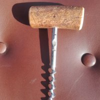 Ръчна изработка еленов рог тирбушон от Германия , снимка 2 - Ножове - 24354017