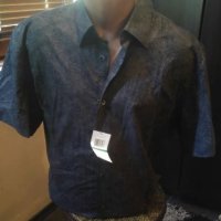 Мъжка риза къс ръкав Calvin Clain, снимка 1 - Ризи - 13465555