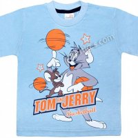 Тениска Том и Джери 86, снимка 1 - Бебешки блузки - 21343707