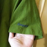 Мъж.тениска-"Bergans"/памук+ликра/,цвят-маслено зелен/олива/. Закупена от Германия., снимка 3 - Тениски - 21859428