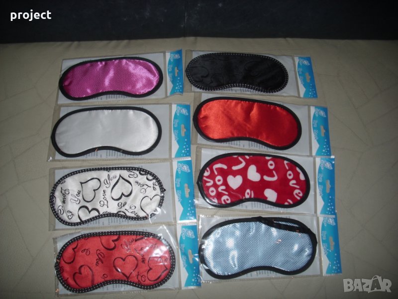 Луксозни сатенени маски за сън,маска за очи,сънник за спане.Нови, снимка 1