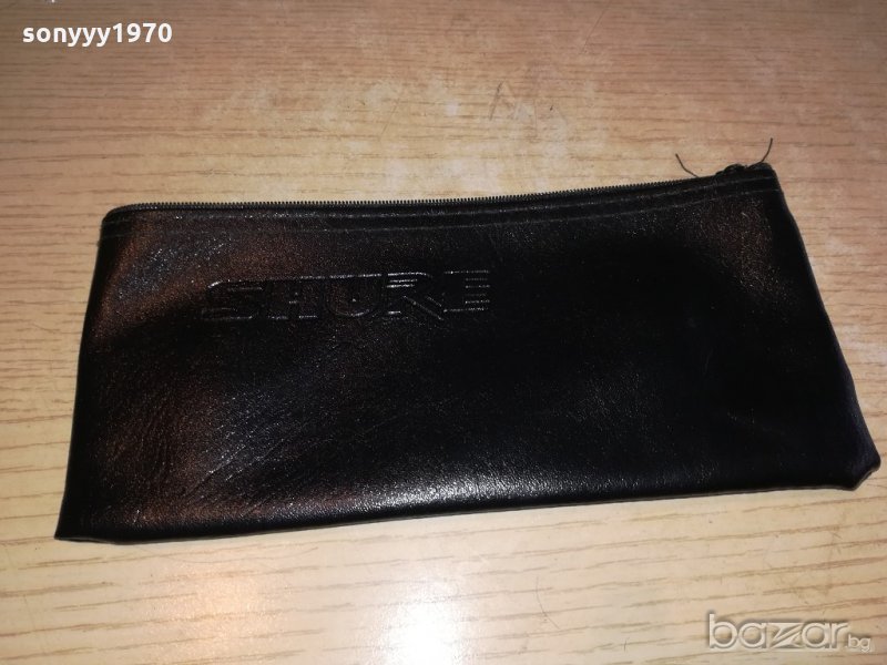 shure калъф за микрофон-кожен, снимка 1