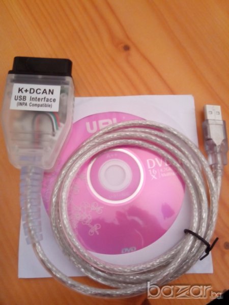 Bmw Inpa Ediabas K + Dcan Кабел Автодиагностика, снимка 1