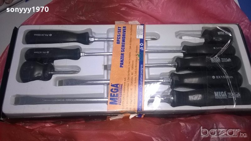 ПОРЪЧАНИ-професионални яки отвертки мега-нови-8бр, снимка 1