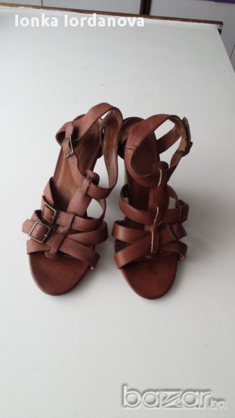 Кожени сандали, номер 39, снимка 1