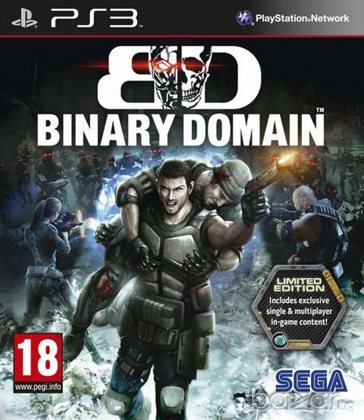 Binary Domain / нова	 - PS3 оригинална игра, снимка 1