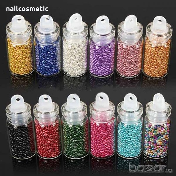 Мини перлички/хайвер за декорация на маникюр, снимка 1