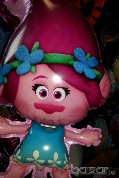 Нови фолиеви балони на Тролчетата,бебе..., снимка 1