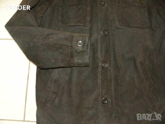 Мъжко кожено яке естествена кожа  велур, снимка 4 - Якета - 22988342