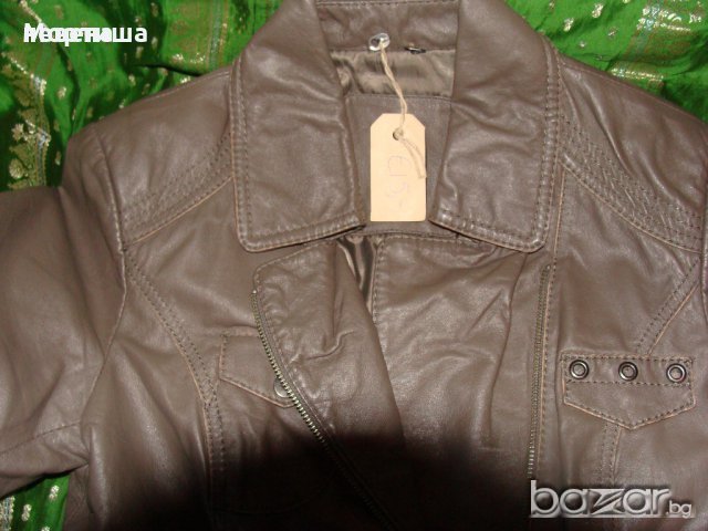  Ново vero moda естествена кожа ДАМСКО  яке РАЗПРОДАЖБА , снимка 4 - Якета - 21111575