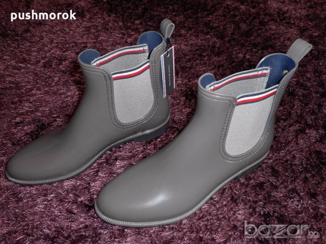 TOMMY HILFIGER Glossy Rubber Boot 42 номер, снимка 6 - Дамски боти - 19988981