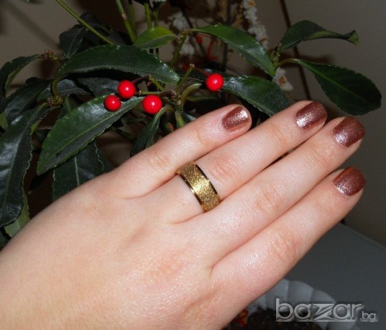 Класически сватбени халки с пясъчни кристали, снимка 6 - Пръстени - 6734828