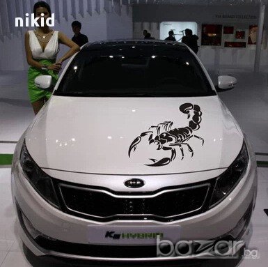 3D стикер лепенка за автомобил кола скорпион самозалепващ, снимка 1 - Аксесоари и консумативи - 13606033