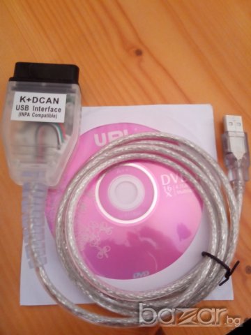 Bmw Inpa Ediabas K + Dcan Кабел Автодиагностика