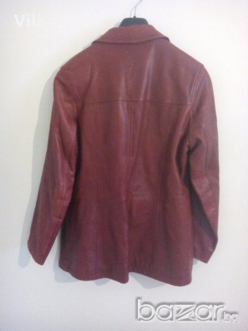 Дамско кожено сако + колан - естествена кожа !!, снимка 3 - Сака - 15814107