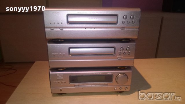 denon stereo receiver+tuner+cd+casete deck-внос швеицария