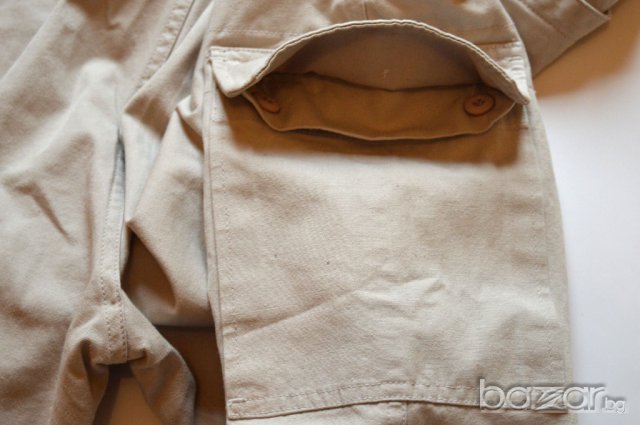 Aigle мъжки карго панталон бежов размер 48 100% памук, снимка 3 - Панталони - 13024614