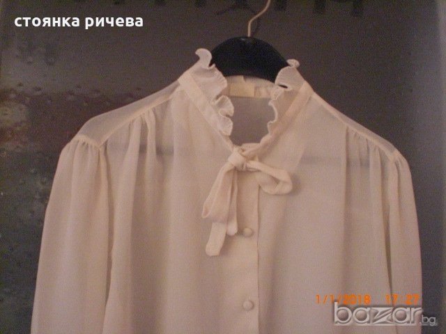 продавам дамска блуза-копринен жоржет, снимка 3 - Блузи с дълъг ръкав и пуловери - 20313104