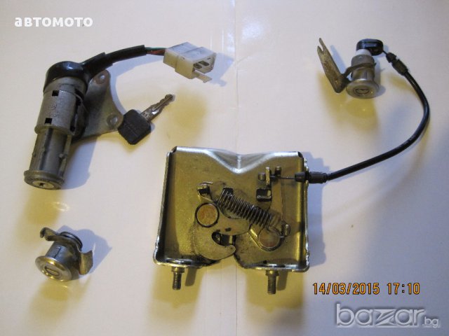Комплект ключалки-контактен ключ(запалване),ключалка жабка и ключалка, снимка 1 - Мотоциклети и мототехника - 13239849