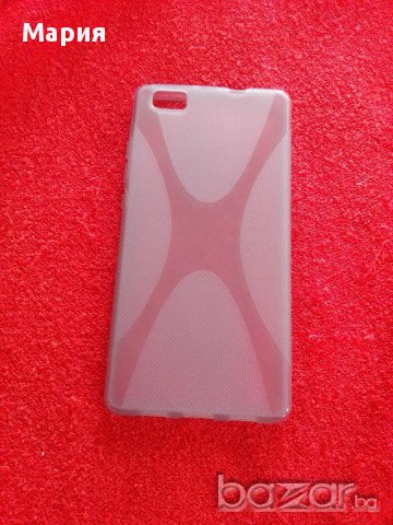 Нов оригинален силиконов кейс ,,гръбче,,цвят полупрозрачен за Huawei p8 lite, снимка 1
