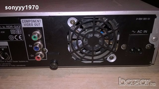 sony rdr-gx3 dvd recorder-за ремонт-внос франция, снимка 16 - Ресийвъри, усилватели, смесителни пултове - 19781169