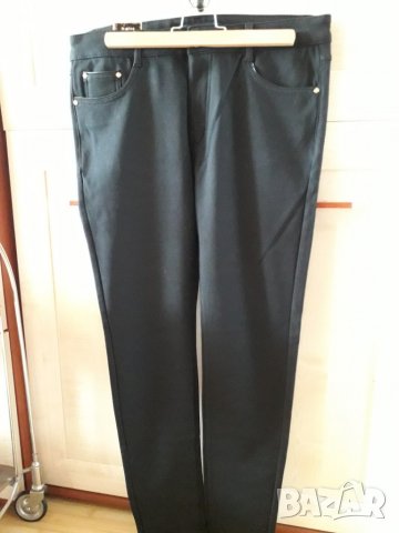 Дамски еластичен панталон черен нов, снимка 2 - Панталони - 24712761