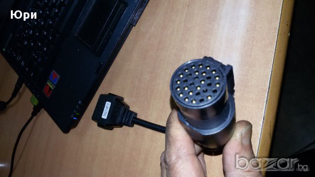 Кабели за автодиагностика,Iveco 30pin - OBD2 V2 Adapter Stecker - Diagnose Kabel Anschlüss, снимка 1 - Аксесоари и консумативи - 17460915