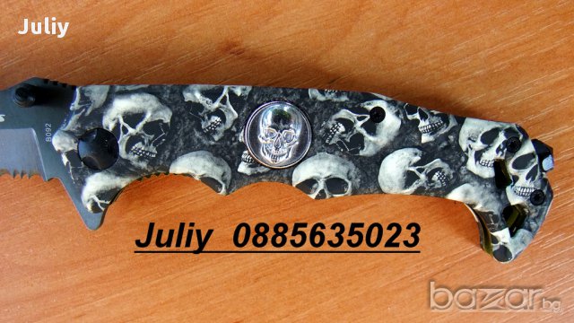 Сгъваем нож  STRIDE KNIVES B092 /ЧЕРЕПИ/, снимка 5 - Ножове - 10967759