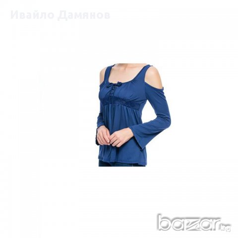 Нова дамска (женска) блуза с дълъг ръкав и презрамки, снимка 2 - Блузи с дълъг ръкав и пуловери - 16572658