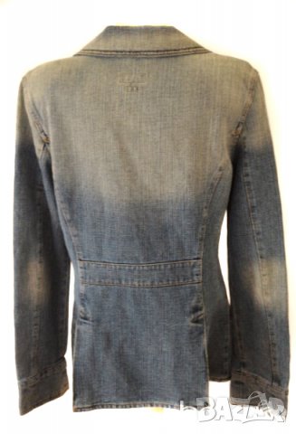 Mustang Jeans дамско дънково яке синьо месингови копчета , снимка 2 - Якета - 21721774