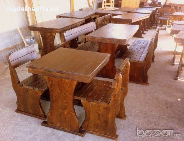 Състарени маси и пейки комплекти, винтидж стил.  , снимка 16 - Градински мебели, декорация  - 10153012