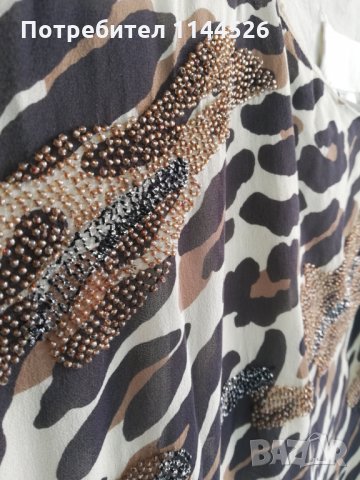 Луксозен аксесоар, тип лятно пончо, тигров дизайн, снимка 4 - Туники - 26093635