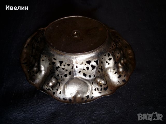 ретро метална купа,фруктиера , снимка 3 - Антикварни и старинни предмети - 23042690