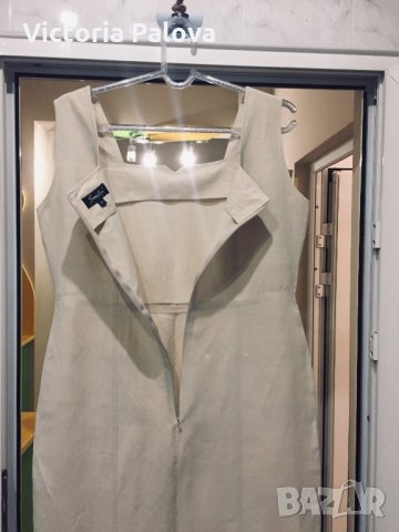 Супер рокля коприна(53%) и лен(47%), снимка 6 - Рокли - 25479897