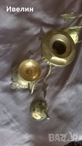 два ретро свещници, снимка 4 - Антикварни и старинни предмети - 25174089