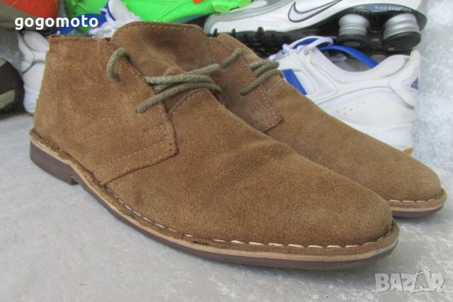 RED TAPE SUEDE LEATHER LACE UP BOOTS original, кларкове 100% естествен велур , N- 43 - 44,, снимка 10 - Ежедневни обувки - 21931959