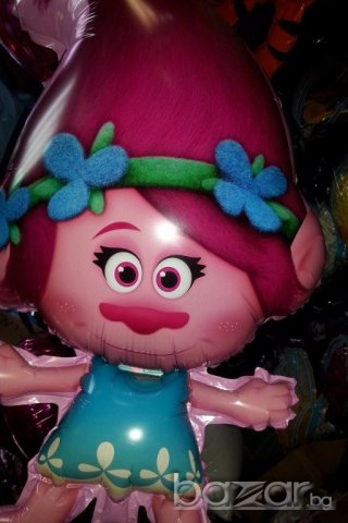 Нови фолиеви балони на Тролчетата,бебе..., снимка 1
