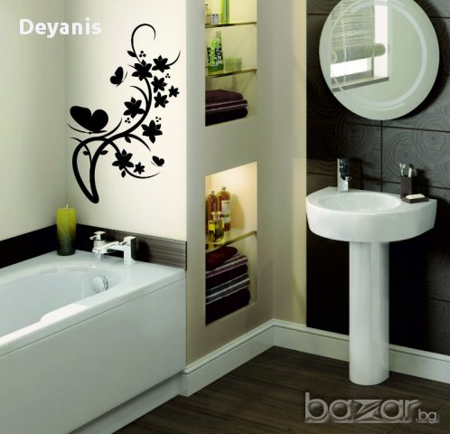 стикери за стена - цвете