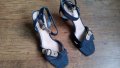Esprit , летни сандали с ток ,дънкови обувки